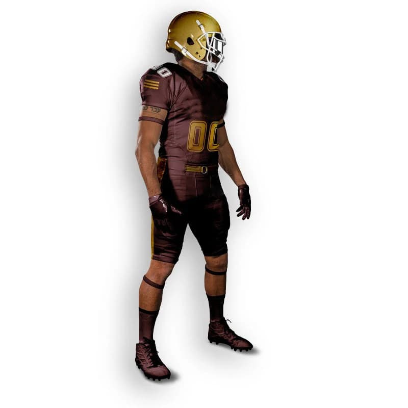 Customized Polyester Football Uniform Sets Best Design Breathable Sports Wears for Plus Size Players American Football Wear view 3
