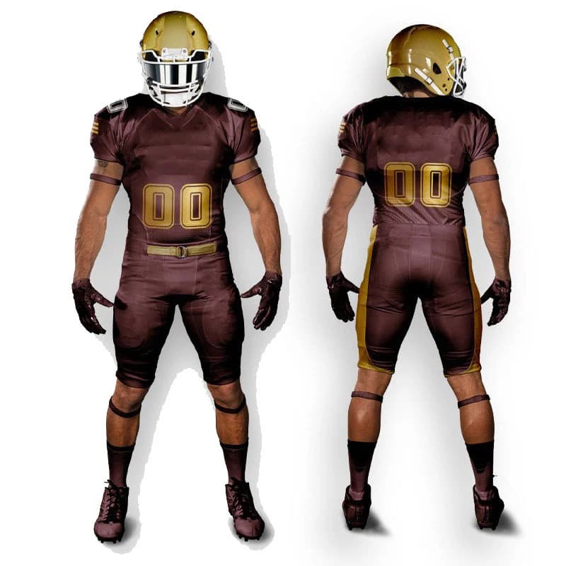Customized Polyester Football Uniform Sets Best Design Breathable Sports Wears for Plus Size Players American Football Wear view 6