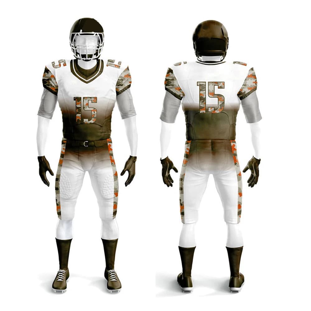 2024 Premium Quality Customized American Football Uniform 100% Polyester Quick Dry Breathable Plus Size Options Hot Selling Team view 5