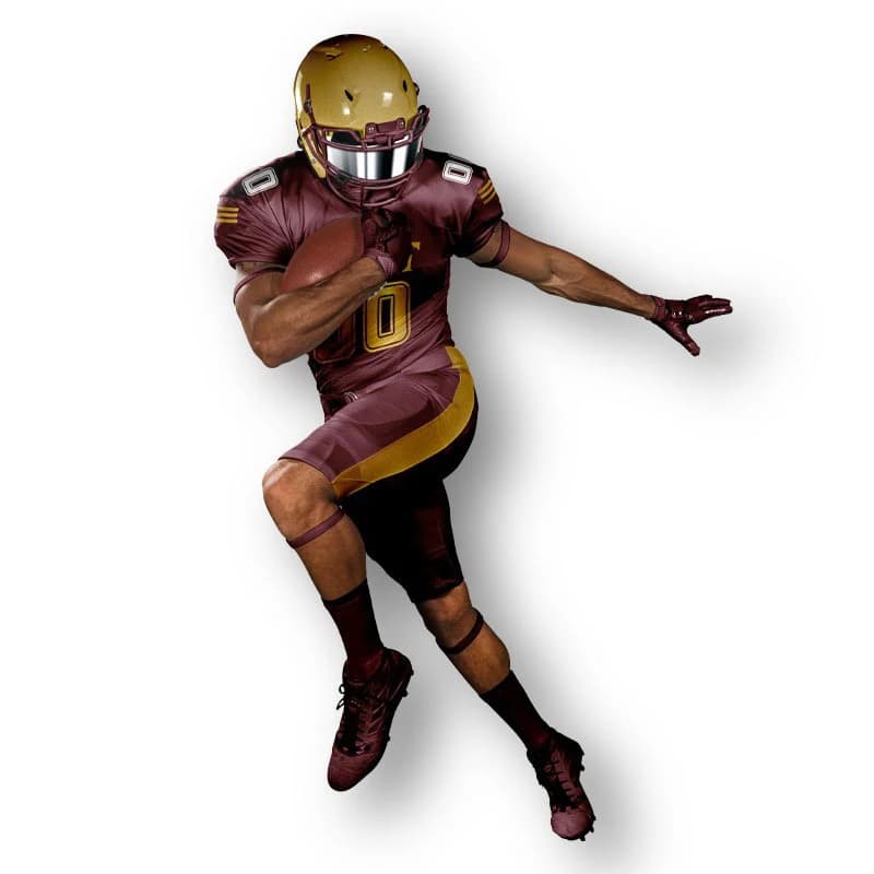 Customized Polyester Football Uniform Sets Best Design Breathable Sports Wears for Plus Size Players American Football Wear view 4