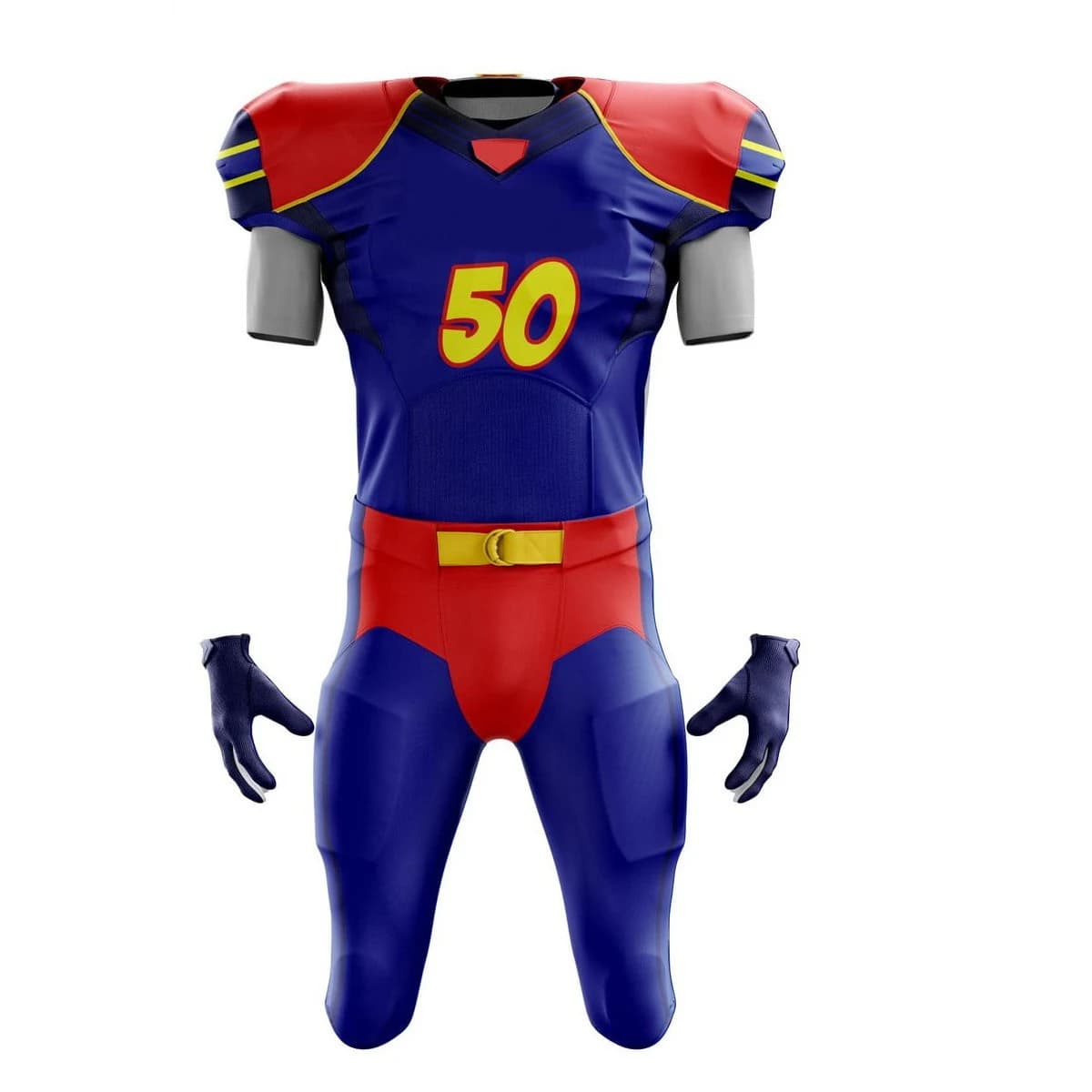 Sports Wears High Quality Custom Design Plus Size American Football Uniform Sets 100% Polyester Quick Dry Breathable view 5