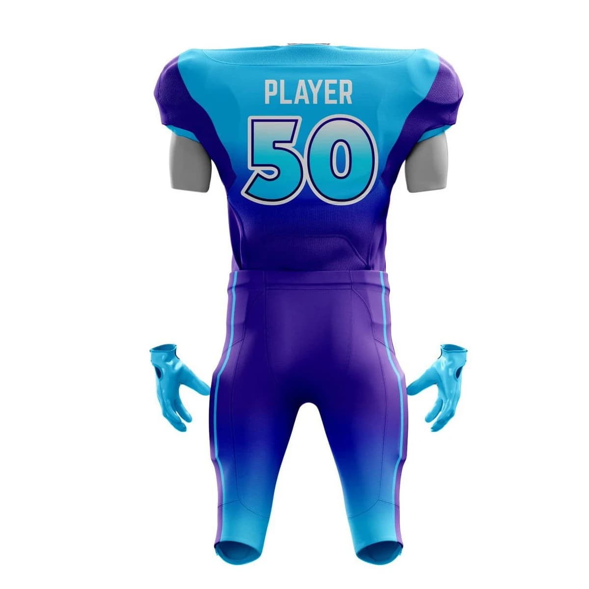 Custom Logo Youth American Football Uniforms Tackle Twill Embroidered and Sublimated Football Uniforms view 3