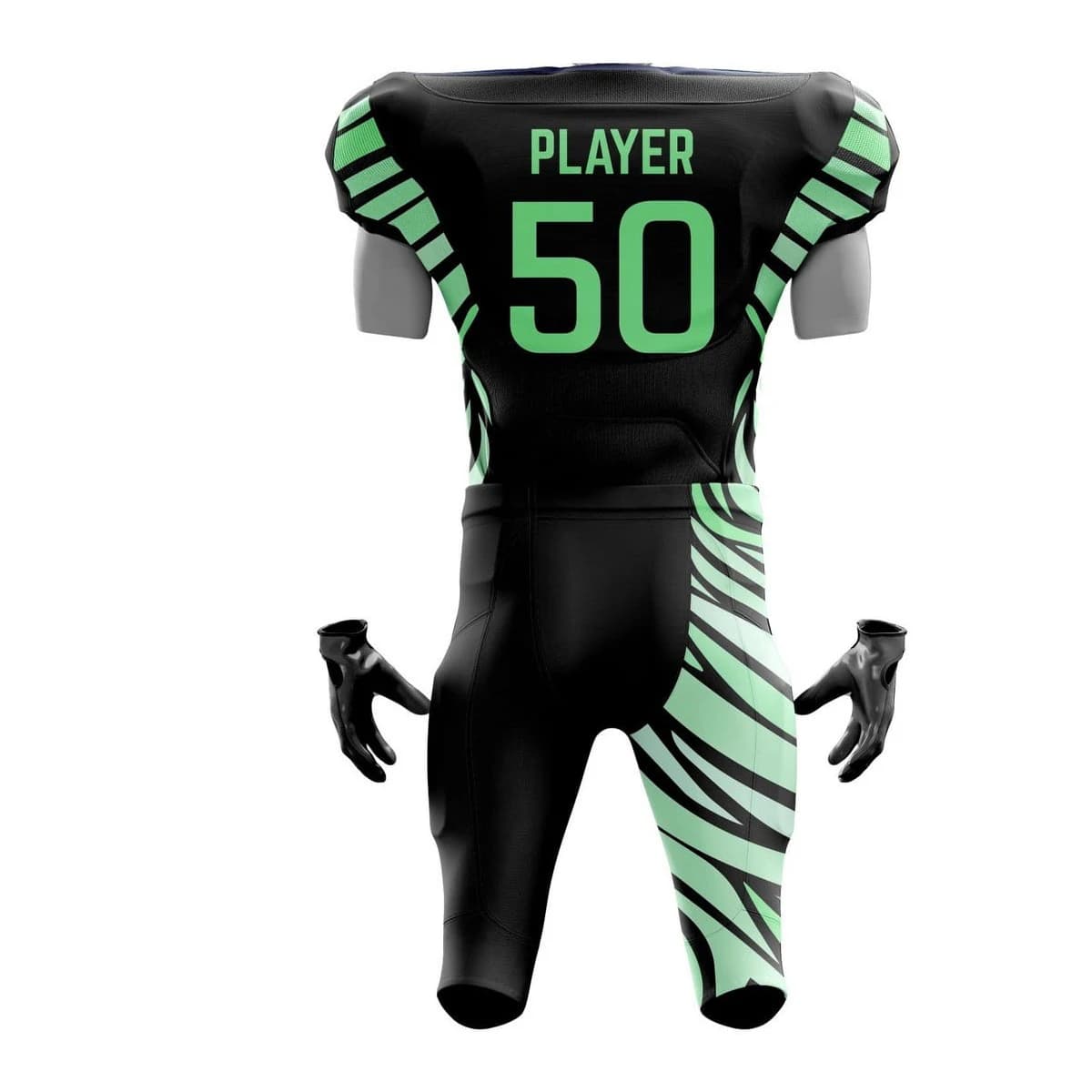 Wholesale 100% Polyester American Football Uniform Customized Unique Quality Team Uniform with Breathable Plus Size Feature view 6
