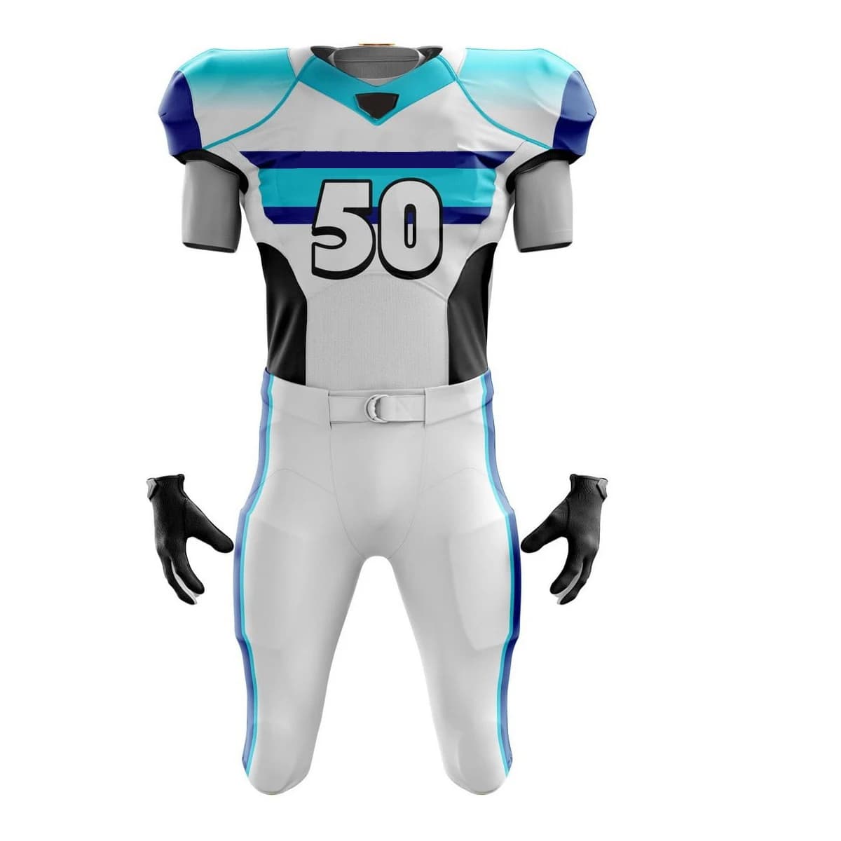Custom Logo Youth American Football Uniforms Tackle Twill Embroidered and Sublimated Football Uniforms view 5