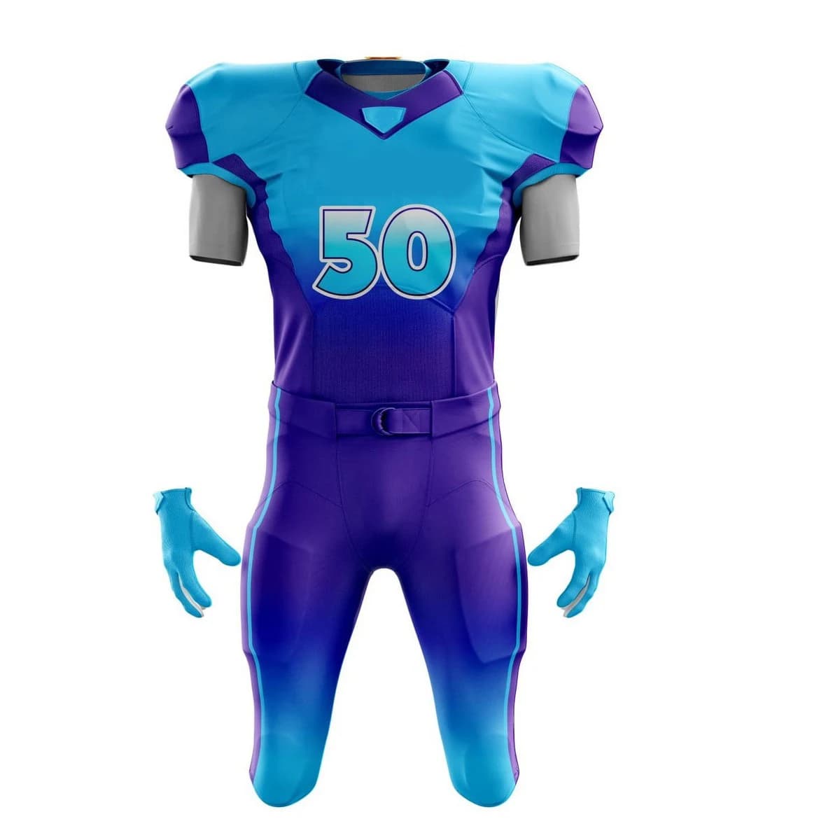 Custom Logo Youth American Football Uniforms Tackle Twill Embroidered and Sublimated Football Uniforms view 2