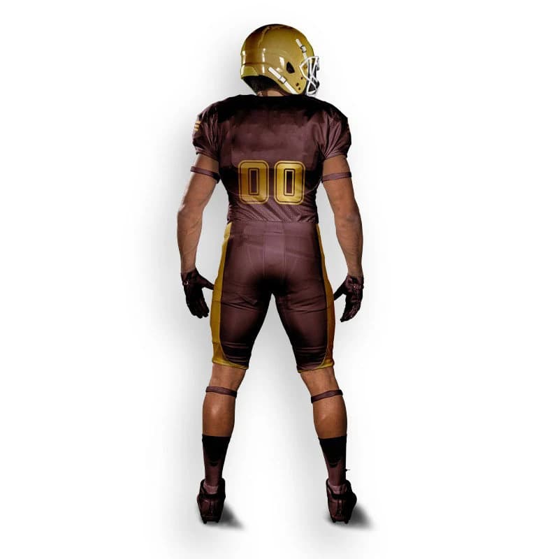 Customized Polyester Football Uniform Sets Best Design Breathable Sports Wears for Plus Size Players American Football Wear view 2