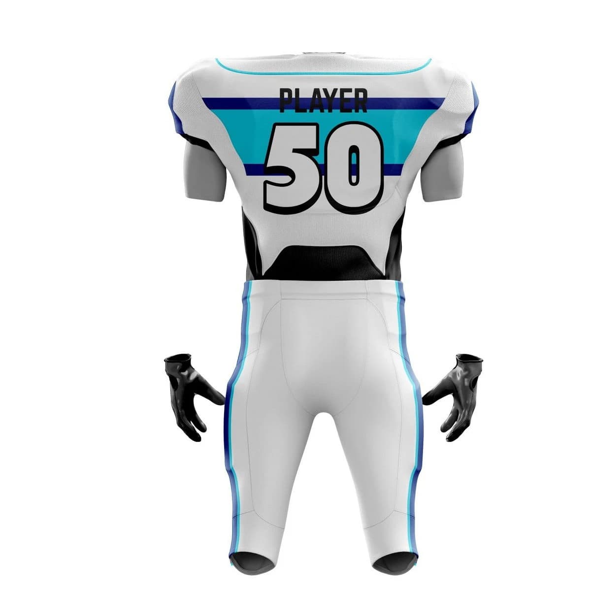 Custom Logo Youth American Football Uniforms Tackle Twill Embroidered and Sublimated Football Uniforms view 6