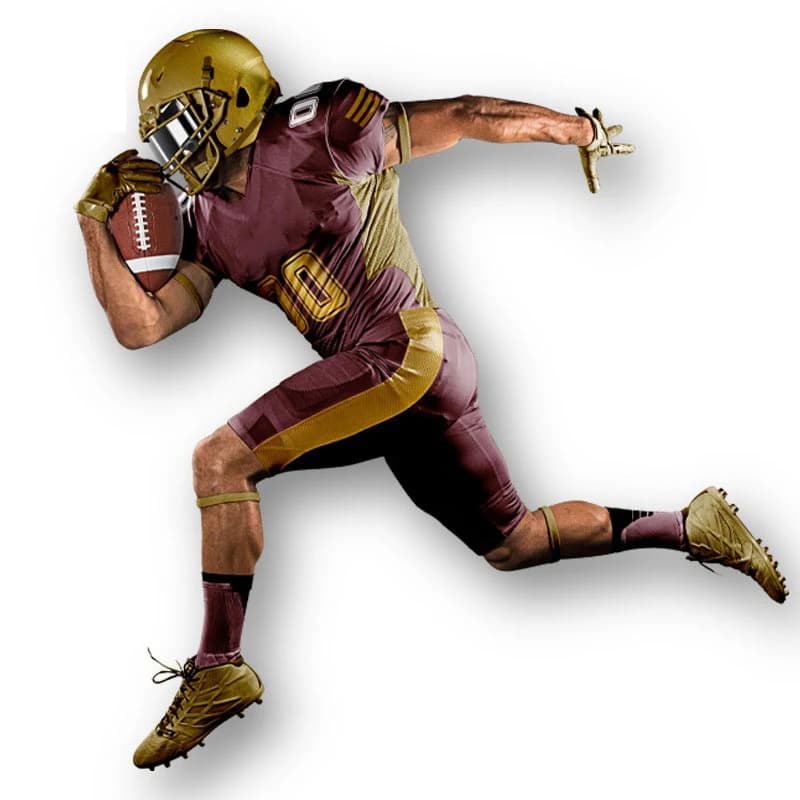 Customized Polyester Football Uniform Sets Best Design Breathable Sports Wears for Plus Size Players American Football Wear view 5
