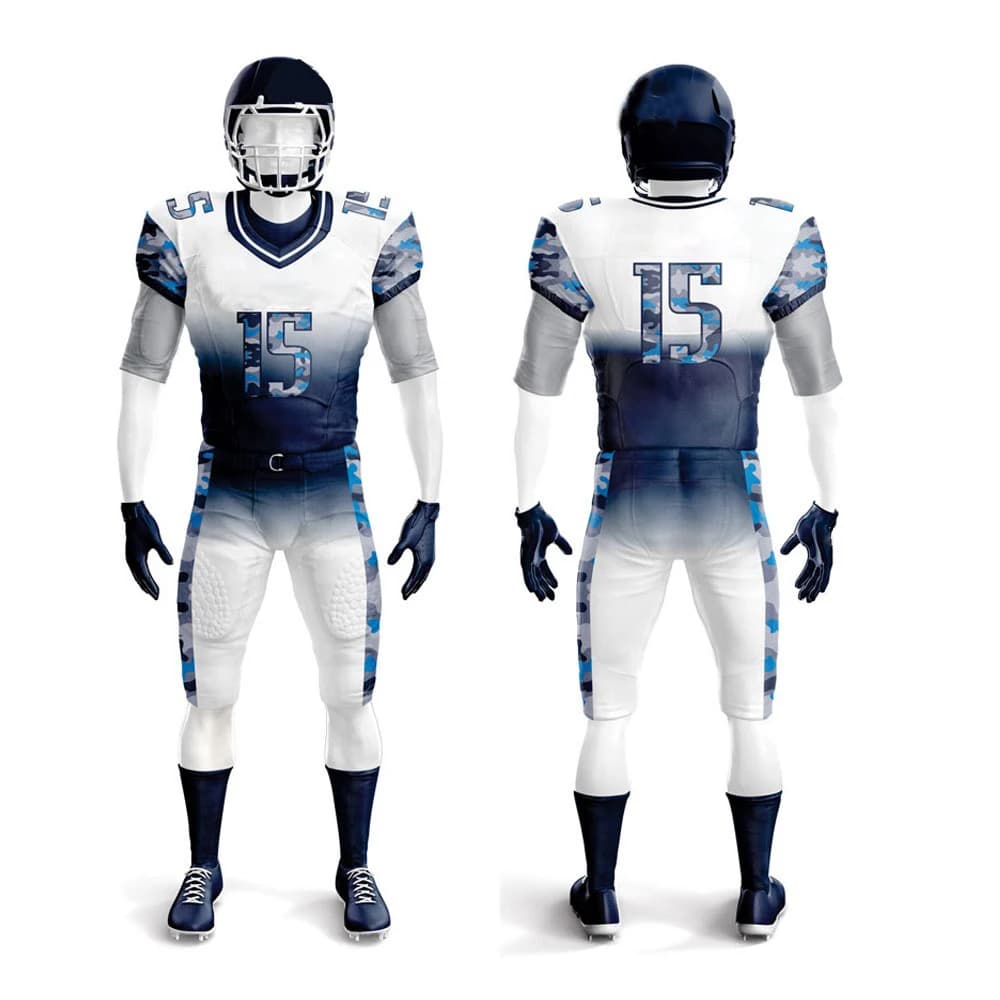2024 Premium Quality Customized American Football Uniform 100% Polyester Quick Dry Breathable Plus Size Options Hot Selling Team view 4